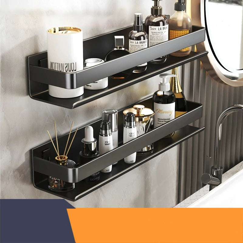 Modern Luxury Stainless Steel Bathroom Shelf