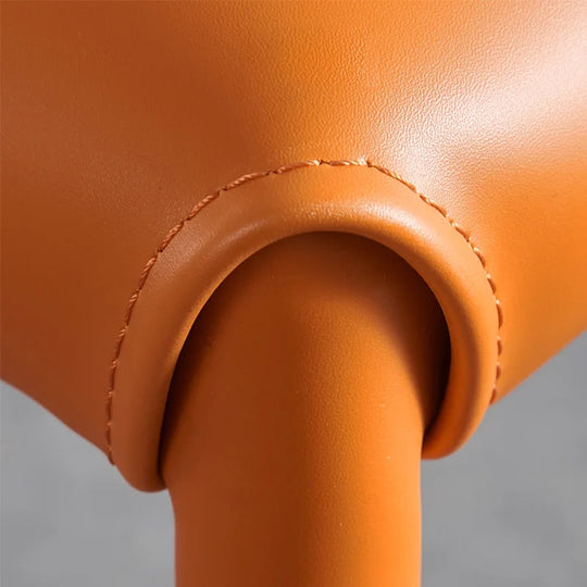 Minimalist Saddle Leather Dining Chair