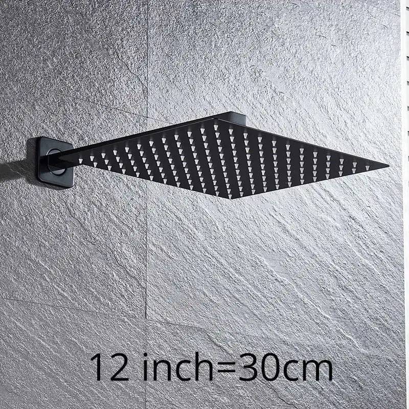 Stylish Rainfall Shower Head 8"/10"/12"