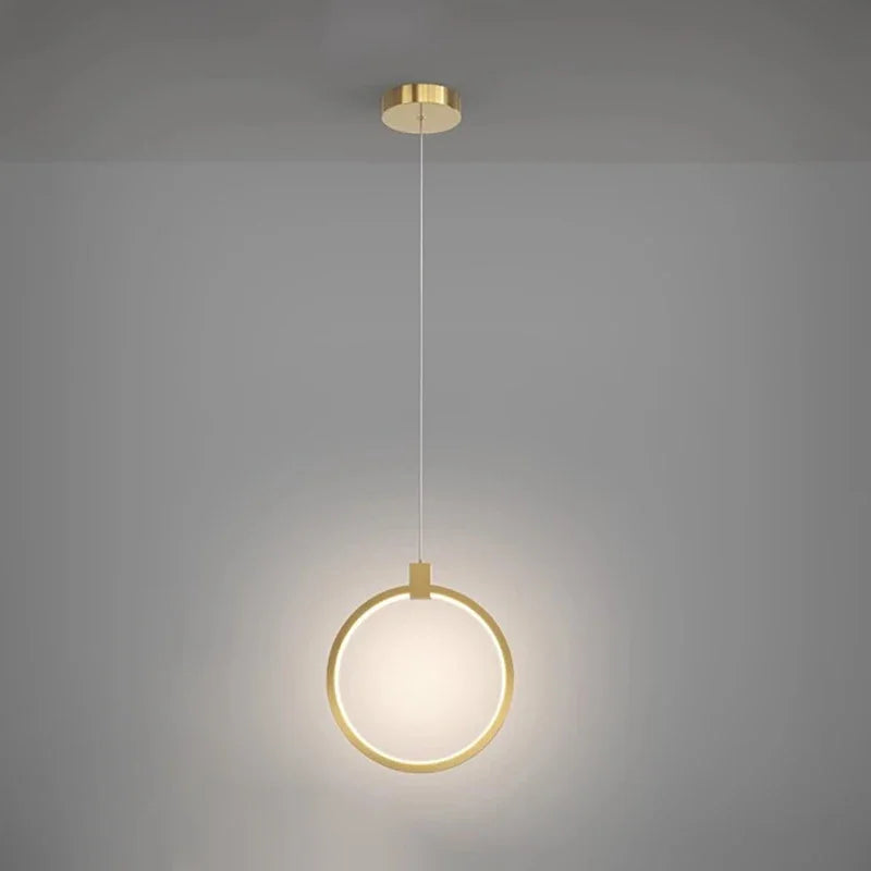 Minimalist LED Ring Pendant Light