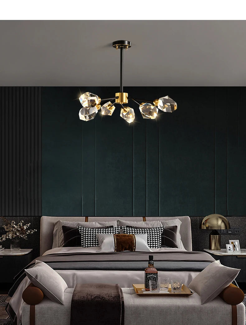 Luxury Nordic Crystal LED Ceiling Chandelier