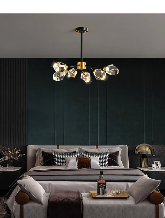 Luxury Nordic Crystal LED Ceiling Chandelier