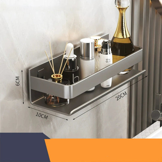 Modern Luxury Stainless Steel Bathroom Shelf