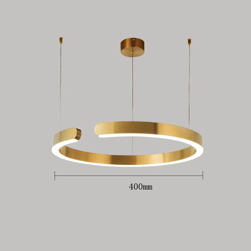 Luxury Nordic Part Ring LED Pendant Lamp