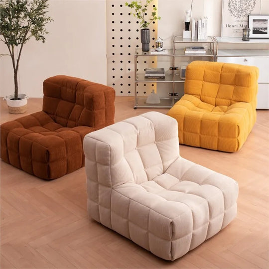 Lazy Retro Corduroy Waffle Sofa