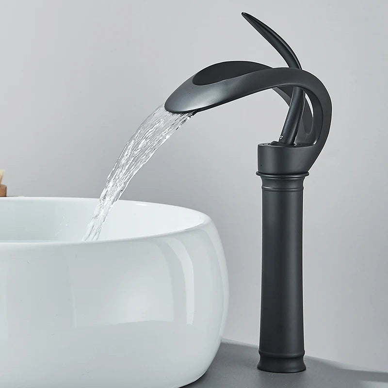 Luxury Stylish Oval Bathroom Basin Mixer Faucet