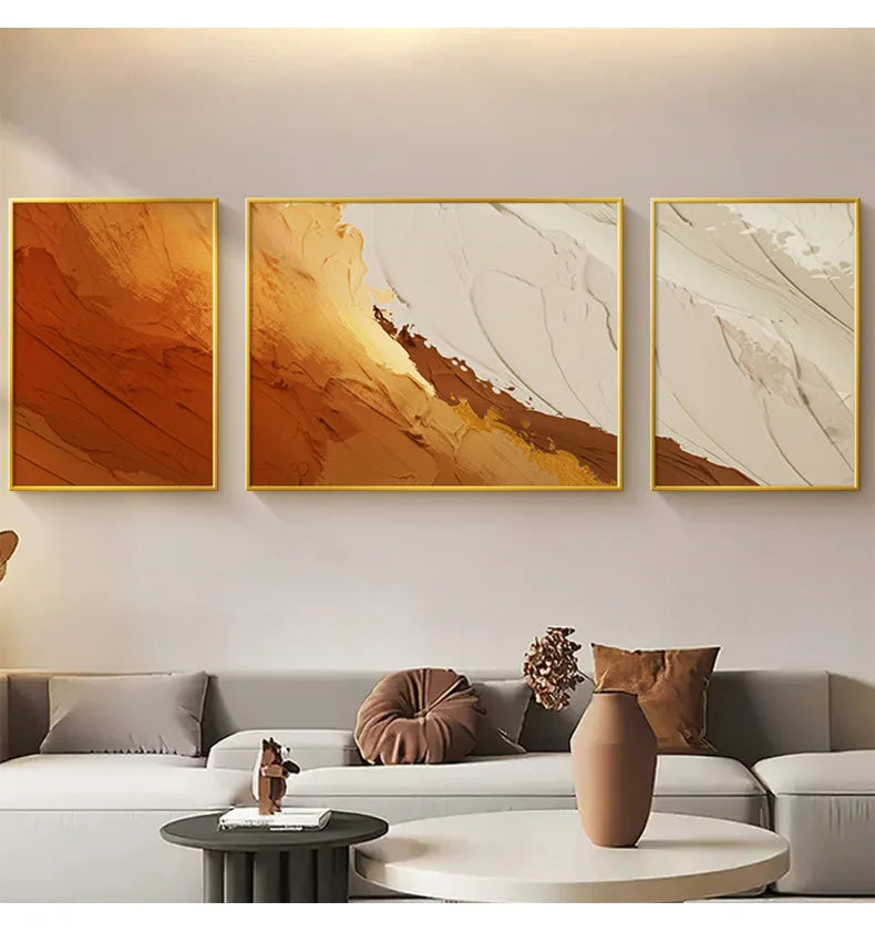 Modern Abstract Canvas Wall Art 3-Piece