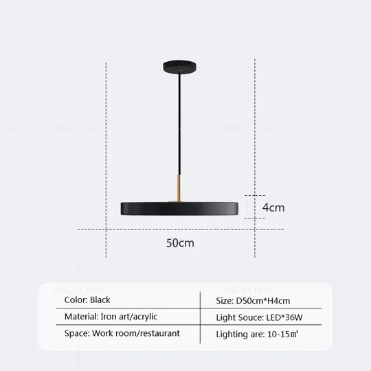 Contemporary Minimalist Table LED Pendant Light