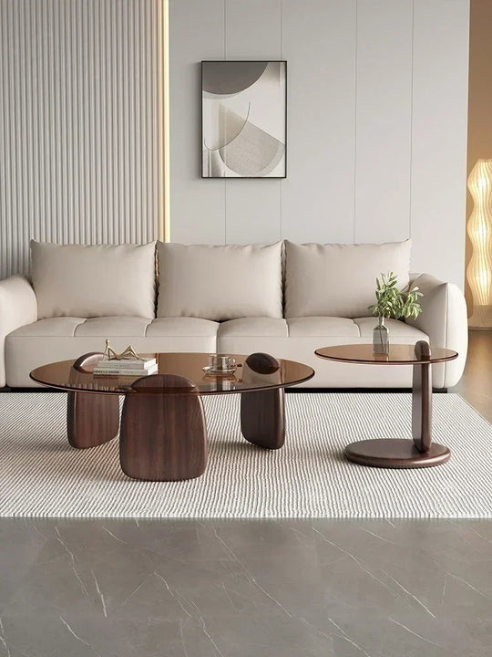 Luxury Glass Round Coffee Table