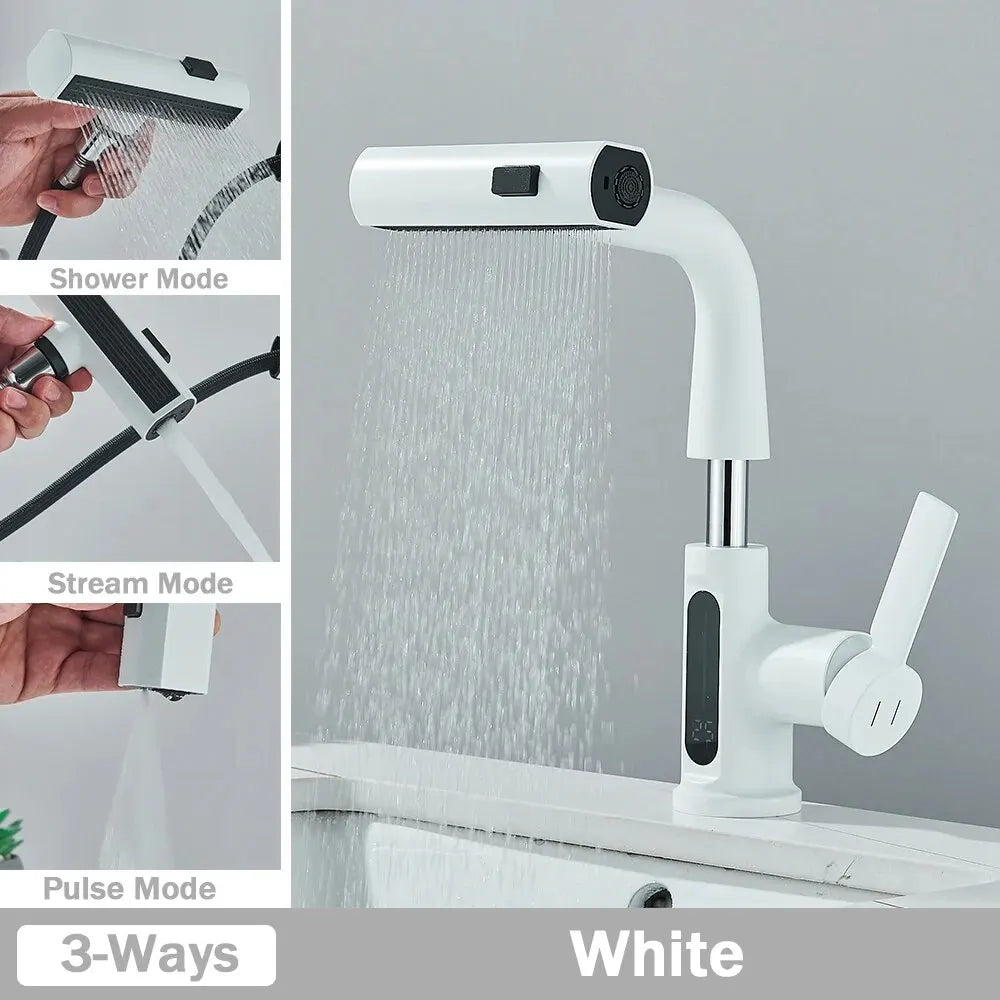 Modern Smart 3 Spout Faucet With Digital Thermostat