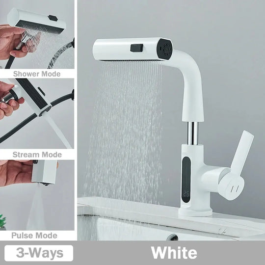 Modern Smart 3 Spout Faucet With Digital Thermostat