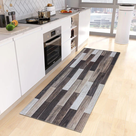 Wood Grain Kitchen Rug