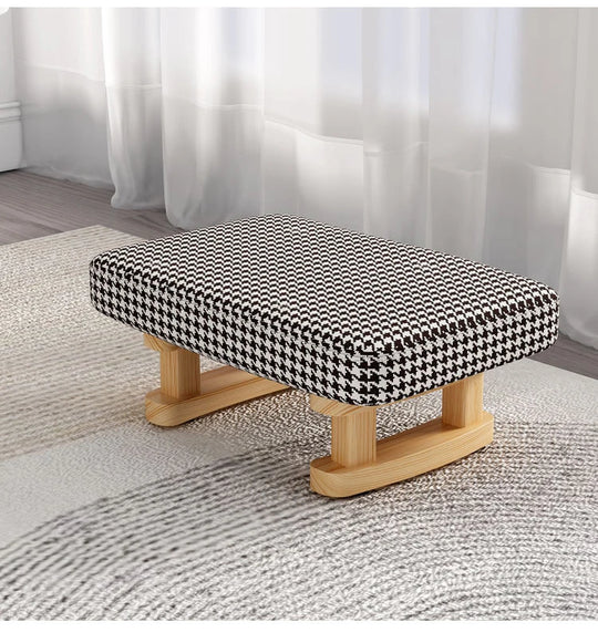 Small Wooden Stool Footrest