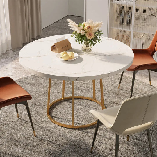 Marble Dining Table 47.24 Inch