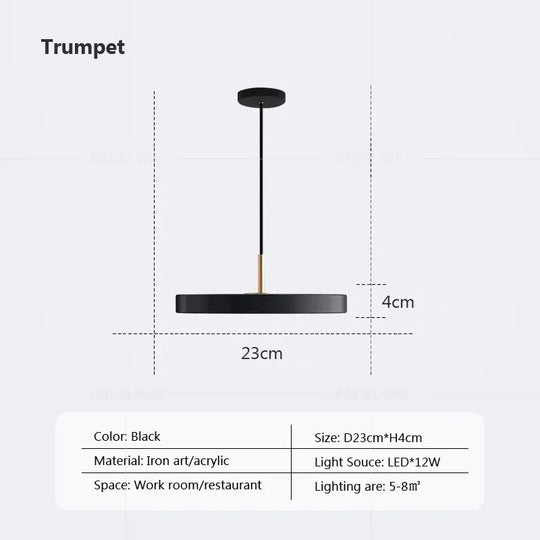 Contemporary Minimalist Table LED Pendant Light