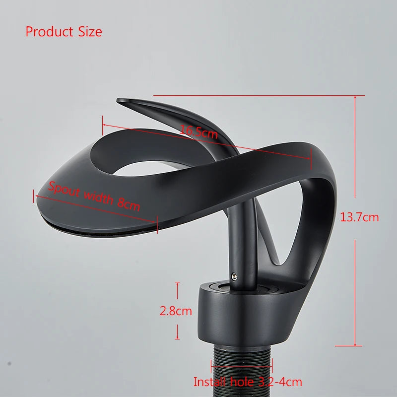 Luxury Stylish Oval Bathroom Basin Mixer Faucet