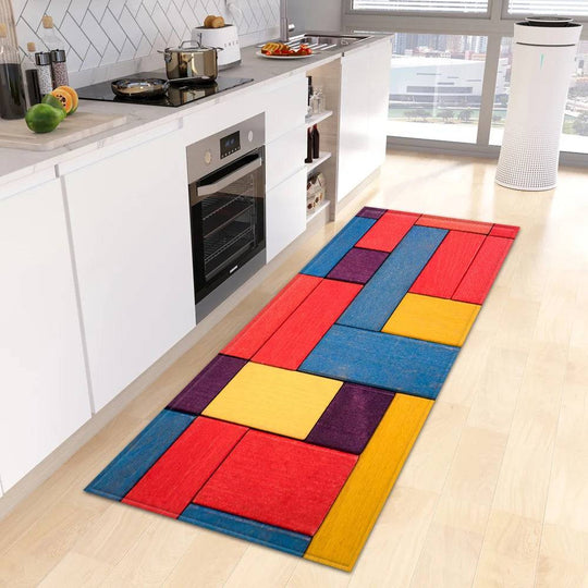 Wood Grain Kitchen Rug