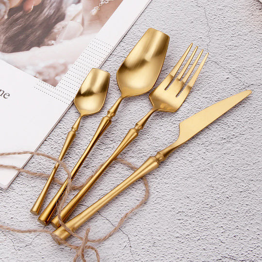 Gold Stainless Steel Tableware
