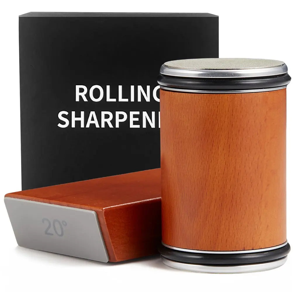 Rolling Knife Sharpener With Leather Strop