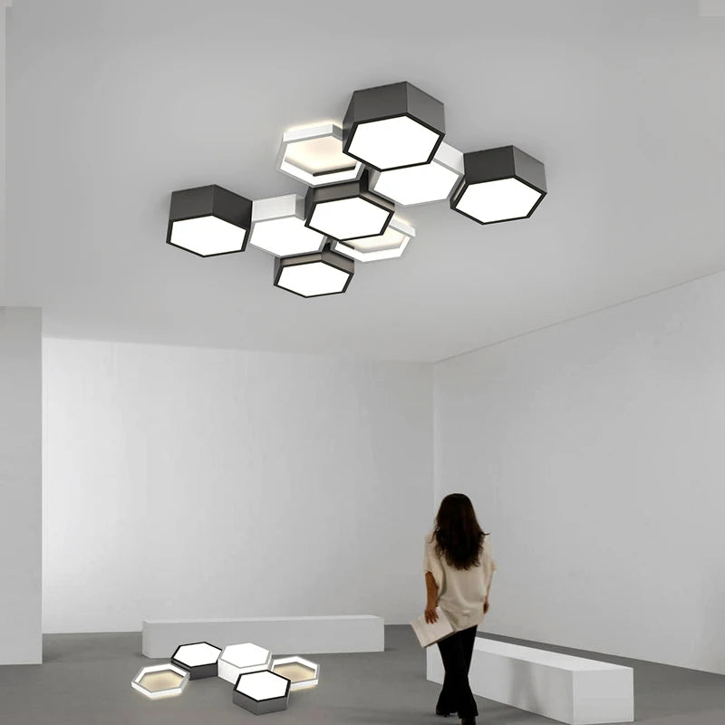 Contemporary Ceiling Light Cluster