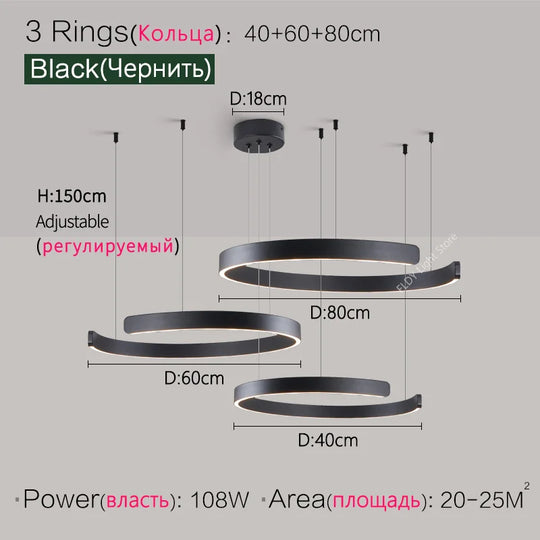Modern Ring Ceiling lights