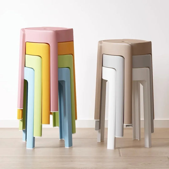 Stackable Plastic Living Room Chai 6 PCS