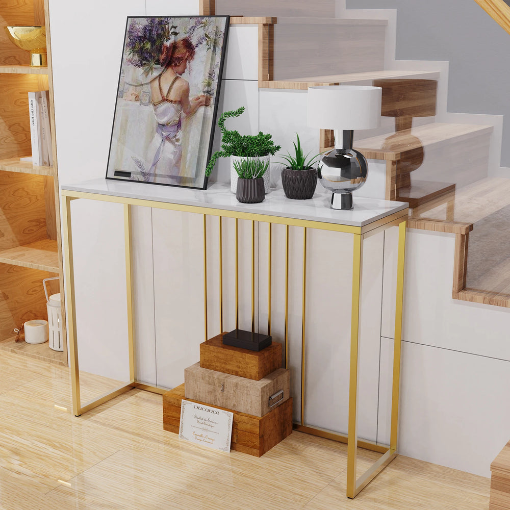 Modern Accent Marble Console