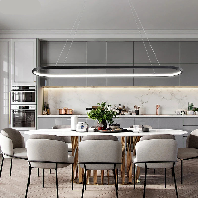 Oval LED Pendant Lights For Your Dining Room