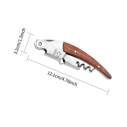Modern Professional Wood Handle Corkscrew