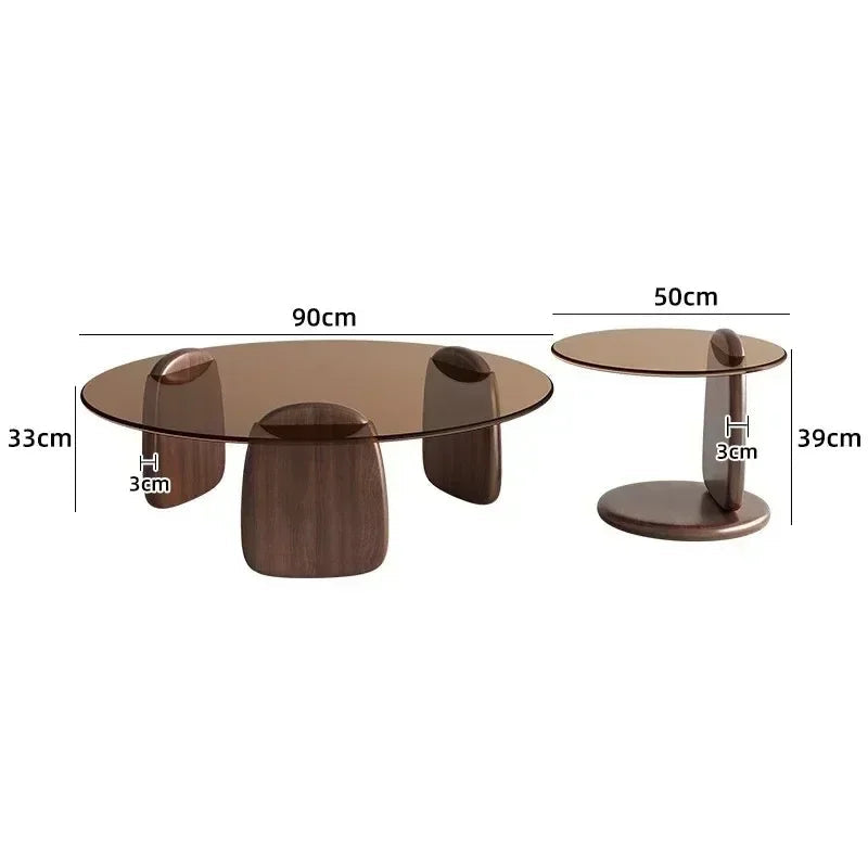 Luxury Glass Round Coffee Table