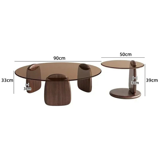 Luxury Glass Round Coffee Table