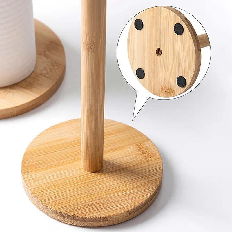 Kitchen Wooden Paper Towel Holder