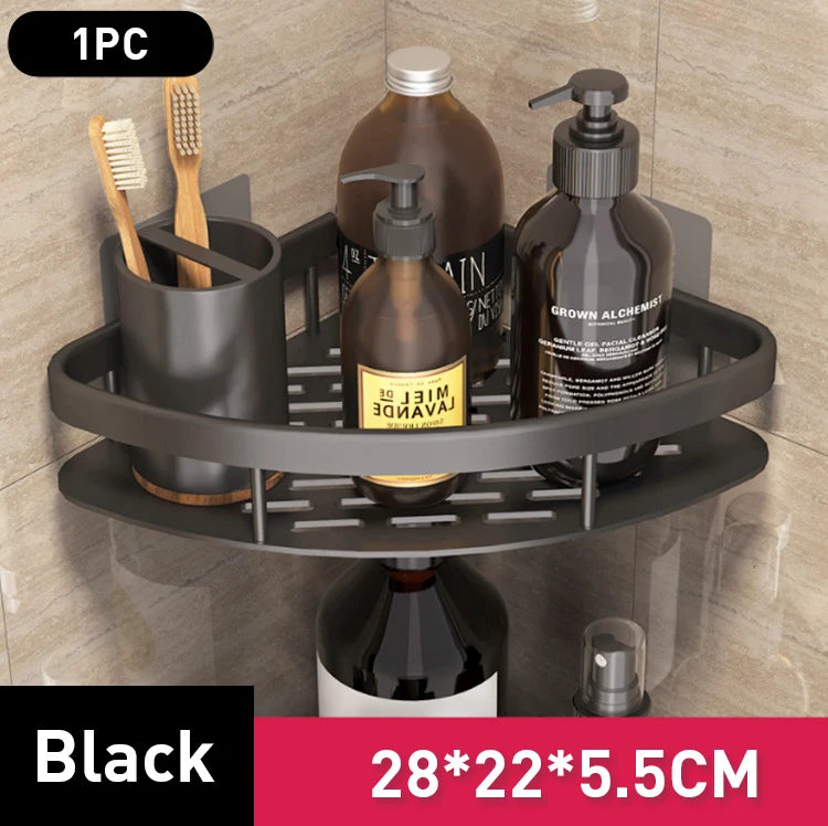 Stylish Wall Mounted Bathroom Storage Organizer Shelf