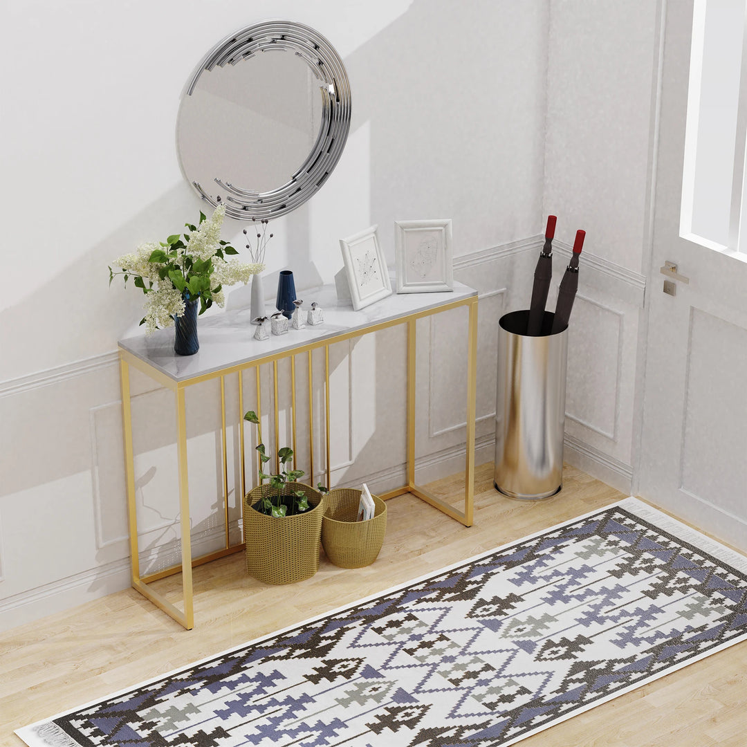 Modern Accent Marble Console