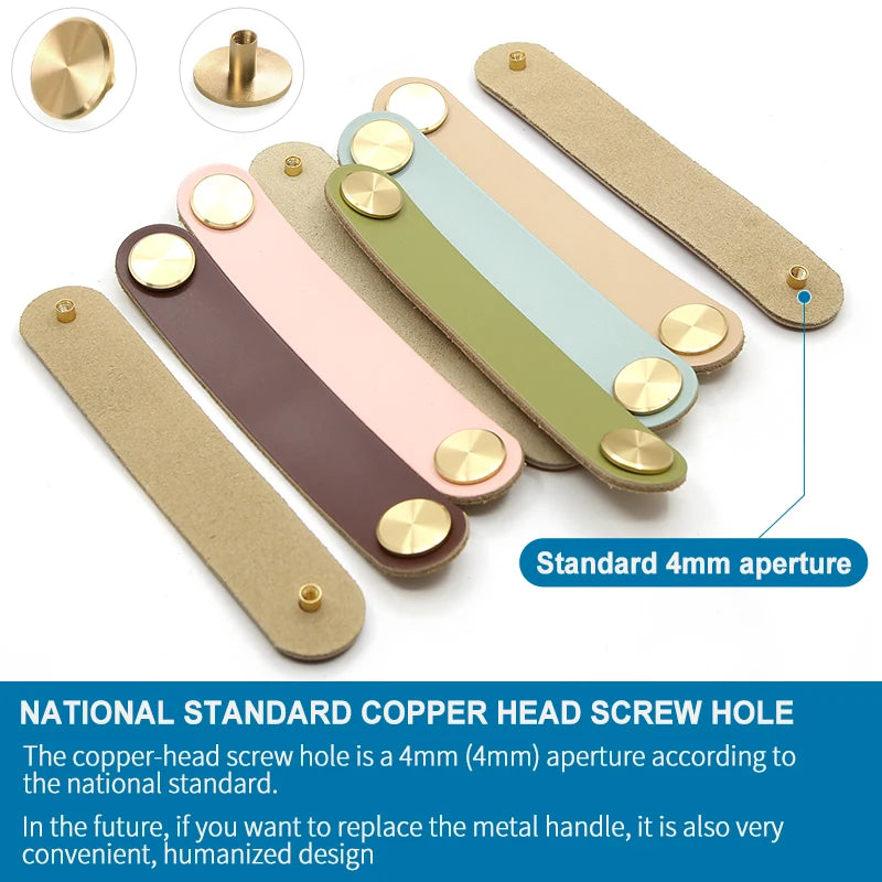 Nordic Cabinet Drawer Leather Handle