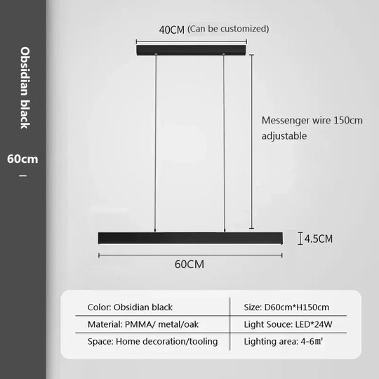 Modern LED Bar Hanging Light