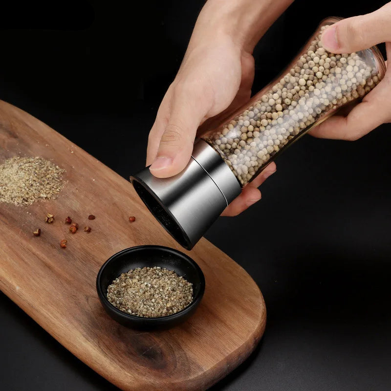 Stylish Stainless Steel Manual Salt Pepper Mill