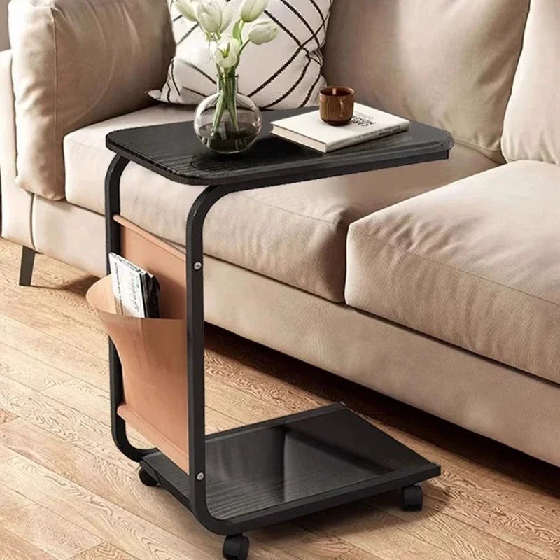 Moden C-Shaped Mobile Coffee Table