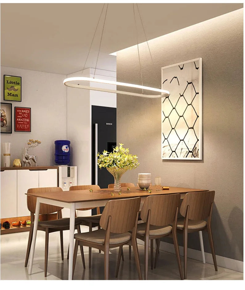 Oval LED Pendant Lights For Your Dining Room