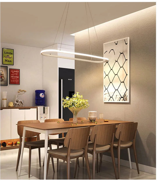 Oval LED Pendant Lights For Your Dining Room