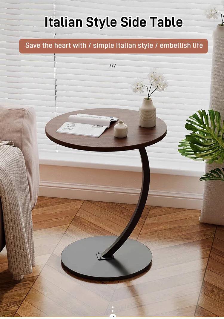 Italian Modern Round Side Table