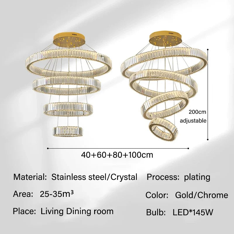 Modern Luxury Crystal Chandelier Lighting Lustre