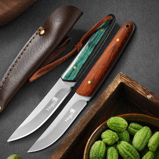 Small Fashion Knife with Leather Cover