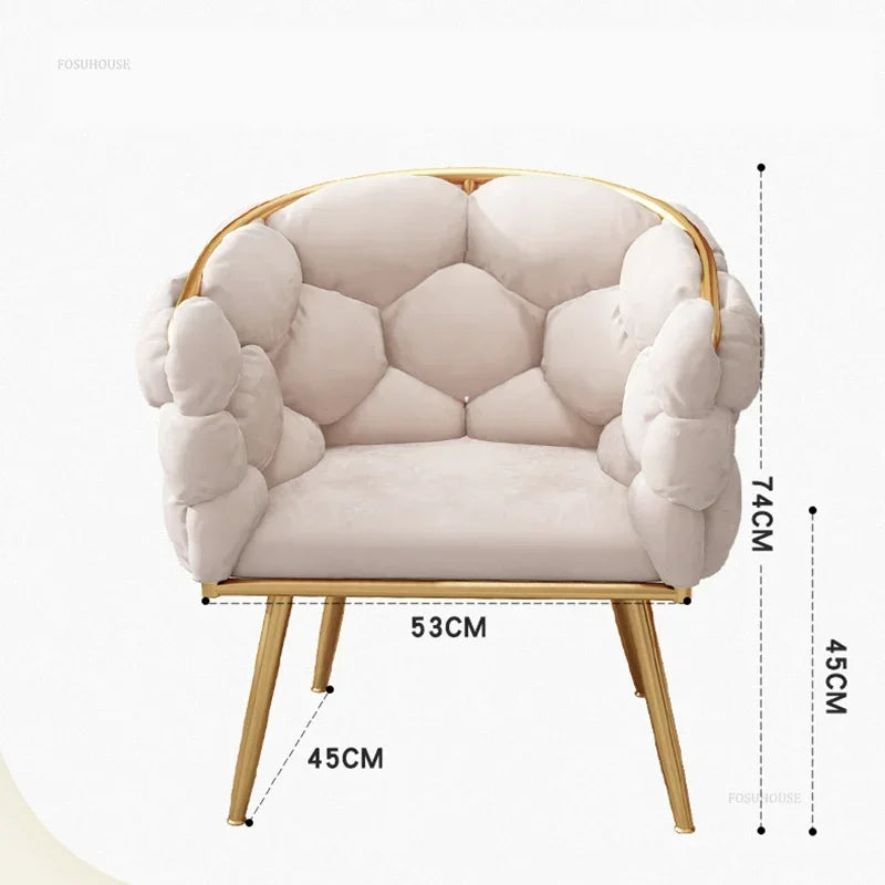 Nordic Metal Living Room Chair
