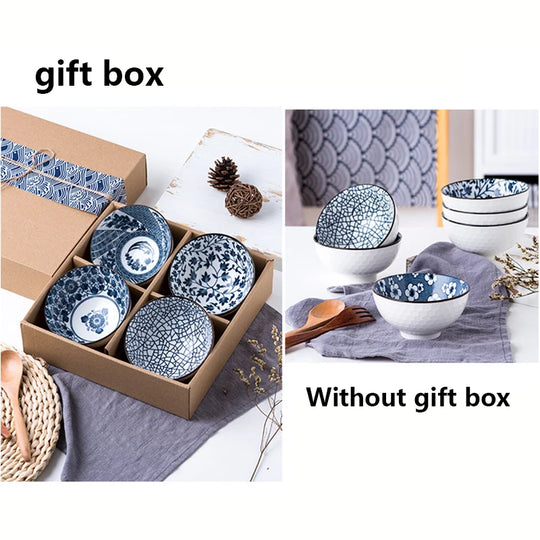 Japanese Ceramic Cereal Bowl Set