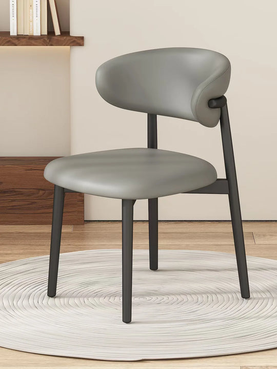 Modern Upholstered Curved Dining Chair