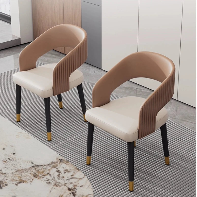 Luxury Modern Leather Dining Chair