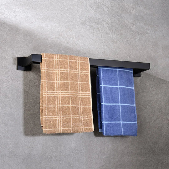 Matte Black Bathroom Hardware Set