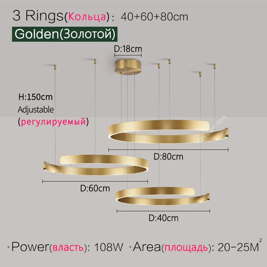 Modern Ring Ceiling lights