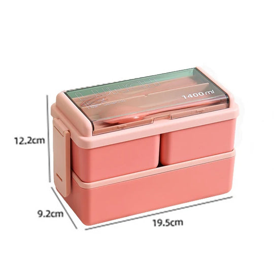 Double Layer Portable Lunch Box